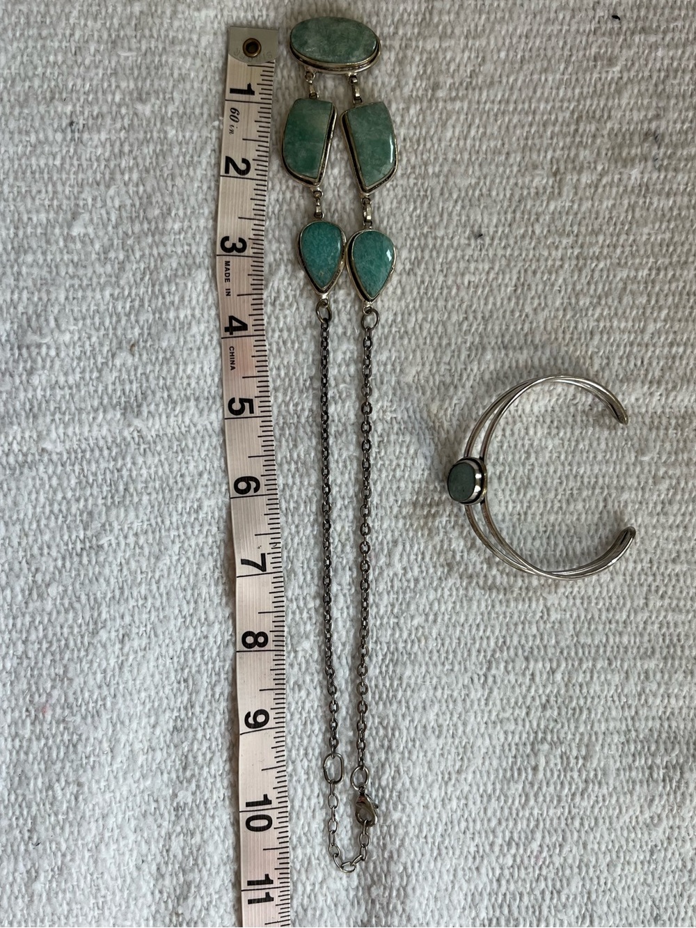 2pc Necklace and Cuff Bracelet Set Western Boho Statement Cowgirl - Picture 6 of 12